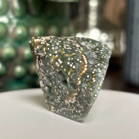 (Orbicular) Ocean Jasper Crystal Freeform OBJ - Picture 12 of 17